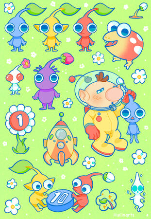 ✦Pikmin Sticker Sheet