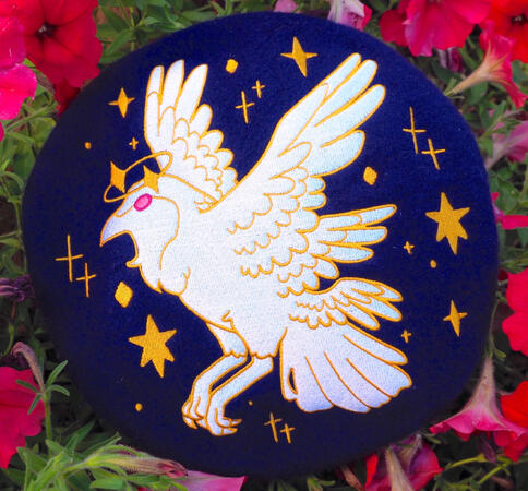 ✦White Raven (Plague) Beret